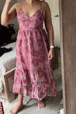 This dress is such a pretty color, but the material was a little rougher then I expected! - Hayat H.