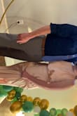 Bought this to attend a wedding in late May. More blush than the pictures display, but other reviews noted this so I was aware upon purchasing. Fits great. Does show the midsection so if that is a problem area maybe not the dress for you. Overall love this! - Abigayle H.