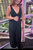 Bought this as a basic option to wear with anything and it fits perfectly. The material is softer than I expected. The back does have a deep scoop- a low-back bra would work with this. - Helen W.