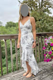 I purchased this dress to wear to a wedding. It's well made and includes a liner - I didn't find it see through at all. I'm smaller chested and see how some larger busted reviewers would have issues with the top. For me, it worked great and having a little more straight up and down build, the fit worked perfectly. - Dawn H.