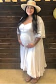Im always skeptical about online shopping. This one was a win! I'm a big girl normally but now 31 weeks pregnant just a tad more. This dress was beautiful and I felt great wearing it to my baby shower! Size was XL and had plenty of room! - Lauren S.