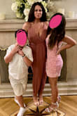 Got this dress last minute for a  wedding rehearsal dinner and I love it!  Very comfortable, stretchy fabric that shows off what you'd want to show off, and hides what you don't. I ordered a medium as I'm never sure if there will be room for my bust but I was pleasantly surprised to see that there was plenty of fabric to keep me feeling comfortable. Probably could have ordered a small otherwise. First time ordering from Lulus and happy I did. - Ashley R.