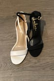 I'm a size 5 or 51/2 in all the shoes I wear and I've never had a problem before ordering shoes online. These shoes gave my feet a complex for how small they were. In the picture, I have shoes that I bought from Amazon next to the lulus shoes. They are both size 51/2. Obviously, the white ones look a lot bigger than the black. I thought maybe it's because the black shoe heel is higher but no. They just are too small all around. I could get maybe 2 toes in them, maybe 3 if I sacrificed my pinky toe and chopped it off. I don't have wide feet at all and I have a very high arch, but I felt like I was back in the 90s with low rider jeans and a muffin top. The muffin top of course being my foot! I couldn't even see the shoe because my foot was trying to eat it! So, sadly I had to return them and buy from Amazon. Though the dress I bought fits perfectly!! - Amber R.