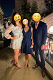 Happy with my pick. The dress is a lighter navy blue in daylight than at night or in yellow lighting. I am usually between XS and S. Since the fabric is thick and stretchy, I went with XS. An S would have definitely looked baggy. Perfect for dressier events. - Soumya N.