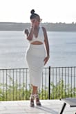 I wore this dress during my bachelorette weekend and it was stunning. Fit perfectly and not see-through. - Lindsey T.