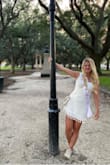 I loved this dress. It fit exactly like I was hoping and the tassels couldn't have been more fun to dance in. I was slightly worried about it riding up, but it stayed exactly where it was supposed to all night. A must get! - Cordelia H.