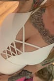 I literally snatched his soul in this fire one piece. Never felt sexier. And it was not see-through. Wore it in the ocean on Isle of Palms and it held up perfectly!! - Christina A.
