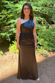 I got sooo many compliments on this dress. Wore it to a wedding. It was so perfect I couldn't believe it. Only ran a bit long, so I had 2.5 inches taken and took it to the dry cleaner because it came a bit wrinkled in the package (thanks to a heads up from an earlier review). It will probably need no alteration for a woman taller than me in higher heels.
The dress was super comfortable. The fabric was not flimsy and it was lined, unlike most satin dresses out there. I moved freely, walked, and danced in it. The back was flattering and yet also gave me enough coverage; all I needed was a strapless bra, nothing fancy. ..and a nice pair of earrings.
I really love Lulus by the way, and have been a customer since 2000! Lulus always comes to my rescue whenever I needed soiree dresses that are stylish, comfortable, and not 'too naked' :) - Rania S.