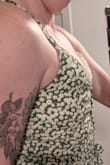 I love this dress but it simply does not allow me to have boobs. I'm usually a 6 ish but even the L was nearly impossible to zip and button. It's so cute and it would be flattering but I'll have to reorder XL when it's back in stock. Size up TWICE if you have tiddies. - Kyle R.