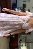 Very cute dress. Fits well. Base color is a little pinker than in [the] picture. - Rachel J.