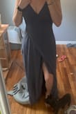 I love the color but this dress definitely give off more bridesmaid than wedding guest. Originally bought for engagement shoot and a spare dress for weddings but need to play around with it a bit - Taylor F.