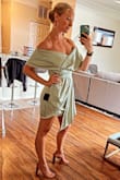Gorgeous dress! You can dress it up with heels or dress it down with sandals. Fits true to size and no bra is necessary. Highly recommend! The shoes are from Lulus too! - Kelsey H.