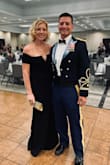 This dress fit great and was very comfortable! The material was very thick and well made. - Lisa P.