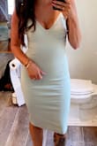 Loved this dress for a summer wedding I went to! The color is great, and fits as expected (I'm always a small in Lulus). It wasn't too thick or too thin. Someone spilled a martini on me and it dried pretty quick too! - Fallon H.