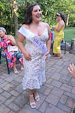 Perfect for bridal shower! I was a little concerned about the size but it runs pretty true to the recommendation that Lulus gave me. I love it! - Sarah F.