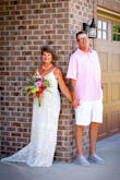 I chose my size based on other peoples reviews and the fit was perfect with an XLg.  Made sure I picked a dress that was "in stock" and received it quickly. - Beth O.