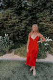 This is an amazing dress. I got a size medium and glad I did because it's lot a lot of extra room but that makes it very comfortable to wear. The only thing negative to say is that I wish I had more coverage in the chest area. If I bend down it's risky! Overall very pretty dress! - Stephanie J.