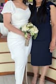 This dress is really flattering, I wanted something simple for my wedding but beautiful and this dress was just so perfect. I bought 2 and didn't even put the second one. I just adored it - Isamilka S.