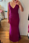 I got this dress for a Florida wedding and can't wait to wear it in the fall! I was a little worried I'd have to get it hemmed based on reviews from shorter gals, but it's the perfect length with the heels I have. It's stretchy and hugs in all the right places. I love this dress! - Miranda R.