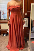 I ordered this for a friends wedding with a little prayer & a whole lot of positive thoughts & this turned out to be so much cuter than I expected! It was long but I knew it would be based on my size & the previous reviews & after I took off a few inches from the skirt's length it was perfect! - Betsy M.