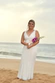 Wore this for our re-tie the knot ceremony and it was perfect! I had to get it hemmed, added a bustle and it was just great! - Brittany E.