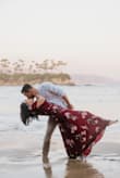 Beautiful quality and color (I picked the floral burgundy); this dress is easily one of my favorites from this site! It worked so perfectly for my beach engagement photo shoot. Love it and would definitely purchase another of the same kind of dress in another color! - Anne B.
