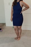 The sleeve cuts on both sides are unequal. I liked the fit but it was smaller even for the large size. Another dress in medium size fits me perfectly! - Himanshi K.
