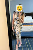 I wore this for a wedding, I received so many compliments on it, it fits just true to size, I'm 5'4" and 120 lbs, it fit right in all the right spots. Looooveeeddd it! - Ana M.