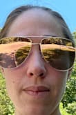 I love the mirrored look these sunglasses hide! As a momma of two good to hide tired eyes. Also, love how they make everything look rosy. Certainly brightens up a day!! - Sheila K.