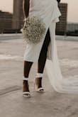 These shoes were everything I needed them to be. The white is nice and bright and there is enough ribbon to wrap around your leg. - Joyce N.
