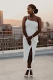 I used the size guide on the website and the dress fit perfectly. The material is good and it fit my body well. I ordered all the way from South Africa and had friend bring it for me. I would do it again. I'm beyond happy with this purchase! - Joyce N.