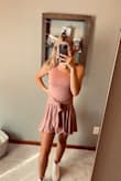 This is the most comfortable romper I own. If is very flattering on and the tie just adds the right amount of detail. Would buy it in every color!! A must have!!! Boots are also from Lulus. - Allison J.
