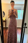 Absolute perfection - I can't wait to wear it to my cousin's wedding! Fits like a dream, and is gonna' be a razzle-dazzle to shake it on the dance floor with! - Emily A.