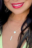 Loved this necklace with my Lulus dress. So pretty and simple! - Theresa T.