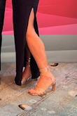 These are so pretty and definitely made the outfit! I do have wide feet so they were not the most comfortable shoes I own but they looked so great I dealt with it. Great height too - tall enough to look nice but not too tall to walk in. - Jennifer H.