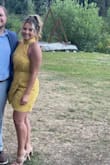 This dress was a medium but it was so small in the thigh section. Ordered a large and it fit perfectly in the legs but then too large on the top. I made it work for the time being but will be getting it fitted to me. Love the color and dress. - Lexi E.