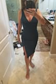 Very sexy dress... A little booby for me but that's my fault. It would probably look better with smaller breasts.  Although the dress is very flattering... My daughter loved it on me. - Cindy V.