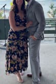 I loved this dress! Wore it to a summer wedding! Fit great, was able to wear a navy bra with it and it looked like it was just a part of the dress. Worked out great, got a lot of compliments - Courtney S.
