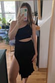 I got this for a bachelorette party and I think it looks really cute. I love the cut out on the side and length. I'm excited to wear it out! - Victoria H.