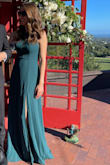 Wore this dress to a friends wedding and got lots of compliments! I loved the fabric which felt elegant, the top fit like a glove and true to size, the color was a beautiful shade. The dress was very long which is fine with very high heels but might need to be hemmed. - Erika W.