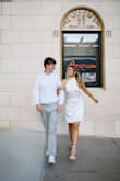 Since it's satin, I sized up to a M (usually choose S) so I would be comfortable. I'm really glad I did! I feel like it was a lot more flattering on me that way. Looked perfect for our engagement pictures. - Chloe L.