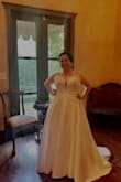 Omg beautiful dress! Perfect for my photoshoot- this will be dress #1. It did fit a bit long but took it to seamstress. Other than that it is a stunning dress! - Maria C.