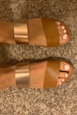 I absolutely love how the sandals fit!! They are true to size and they were shipped right to my house within 3-4 days!! I wore them for the first day back to school and have worn them a bunch since!! I LOVE THEM, THANK YOU LULUS - Emma K.