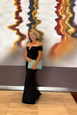 Such a flattering dress!!! Size medium fit perfectly. I was worried about the length but with small heels it was perfect! - Elizabeth B.