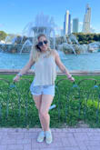 Perfect for a beach day or outdoor festival! I wore it with a bikini top underneath - it is a bit see through and has the possibility of flying up if it's breezy outside or when you bend over. Otherwise a little tuck can make it cute and feel more secure if wearing with a bandeau or just for the day. - Edith W.