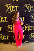 I loved this outfit! I got tons of compliments. I wore to the Alicia Keys Concert in Philadelphia during the summer. Its very comfortable and stretchy. Its true to size. Make sure to wear heels or platform sandals so the pants dont drag! I styled this jumpsuit with a white platform sandal and a white cross body purse.  This outfit made my pictures memorable for sure. - Ashley C.