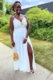 Loooovvveee this dress. I felt so comfortable and beautiful! The length was perfect. I had to add a pin in the middle to tame the bust but it still looked beautiful! - Adwoa A.