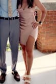 I wore this to a recent wedding and received so many compliments! The slit is a little short, so if you are tall I would suggest maybe sizing up one. But overall, great dress and very comfortable! - Kasi S.