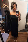 I absolutely love this dress and get compliments each time I've worn it. The color is a bit darker than I expected but still gorgeous. The only thing is, with it being off the shoulder, your arm movements are going to be limited so plan accordingly. - Tiana S.