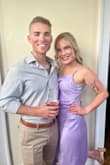 I am in love with the feel and color of this dress! I wore it to a wedding and it was comfortable all night. I would have given it five stars, but the only downfall was the slit for me. When The wind came it was bad news for me haha! It just goes up very high and is a tad awkward. Maybe that's just me though! Overall this is a great dress and it fits true to size! - Amanda B.